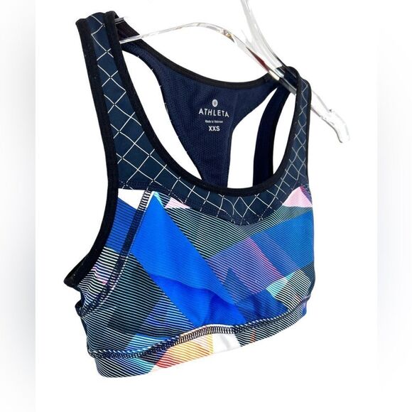 ATHLETA Sports Bra in multi-colors in Blues Size XXS - Picture 2 of 7
